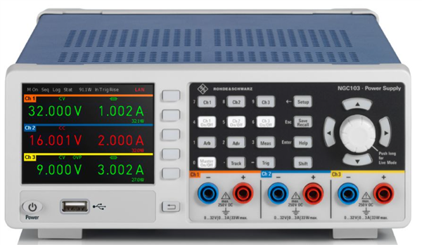 R&S®NGC103 三通道
